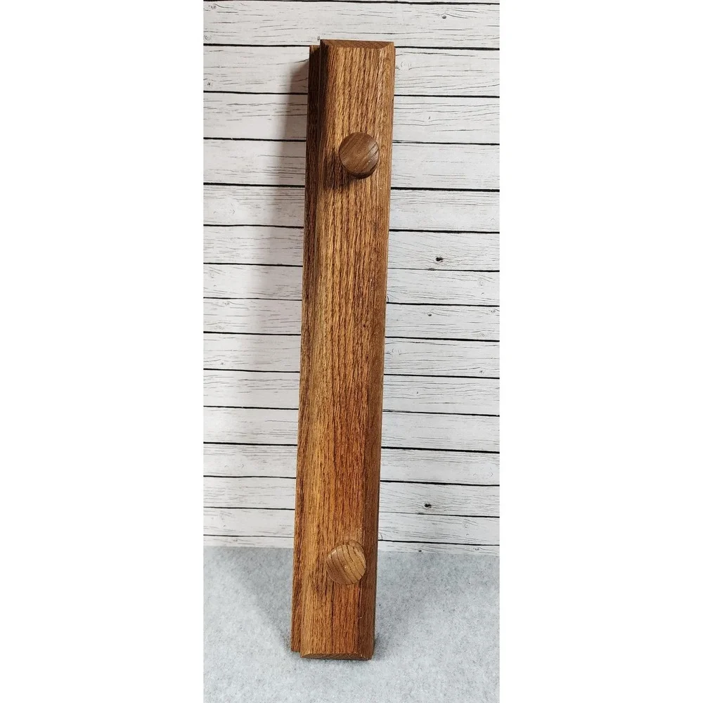 Vintage Solid Oak Quilt Hanger 18